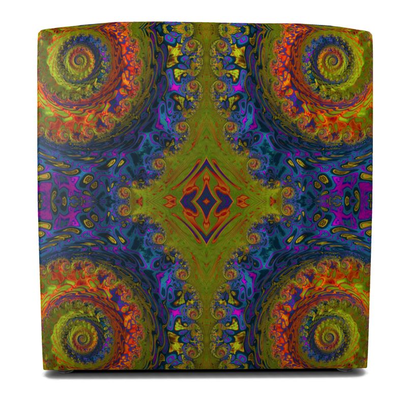 BoomGoo® seat Pouf (framed sq) F1546 "Lagoon Paradise" 5