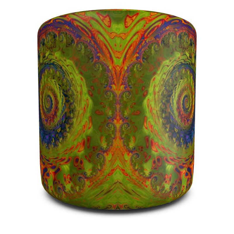 BoomGoo® seat Pouf (framed round) F1546 "Lagoon Paradise" I