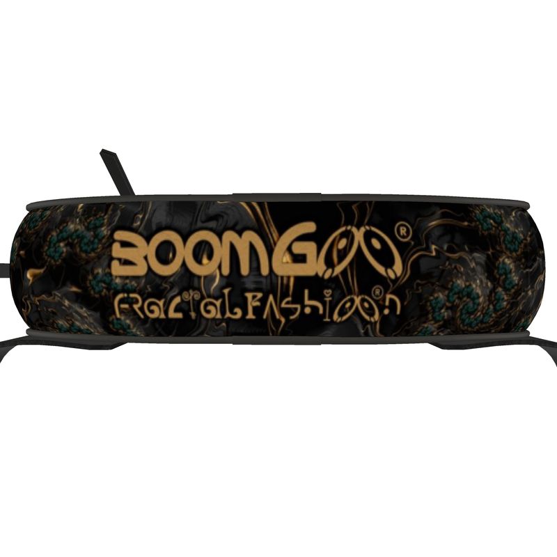 BoomGoo® Bum Bag F1488 "Black Gold Flow"