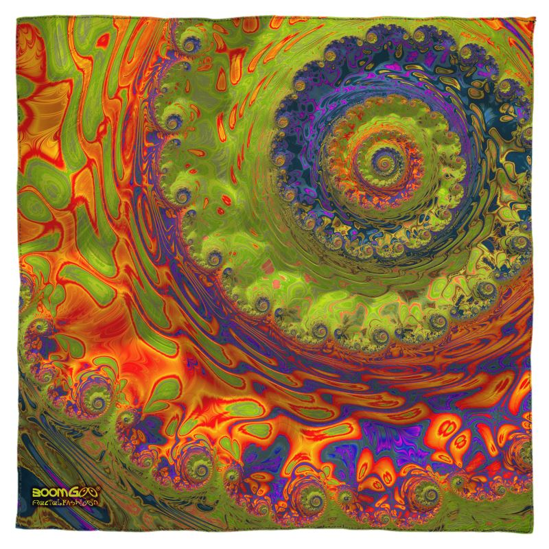BoomGoo® Scarf (silk) F1545 "Lagoon Paradise" 1