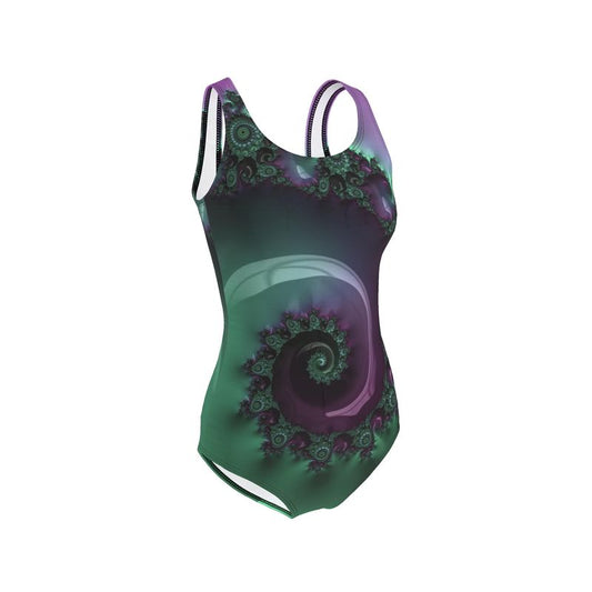 BoomGoo® Swimwear Ladies 1-Piece F041 "Purple Rain" 1 II