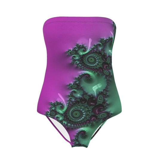 BoomGoo® Swimwear Ladies Strapless F041 "Purple Rain" 1