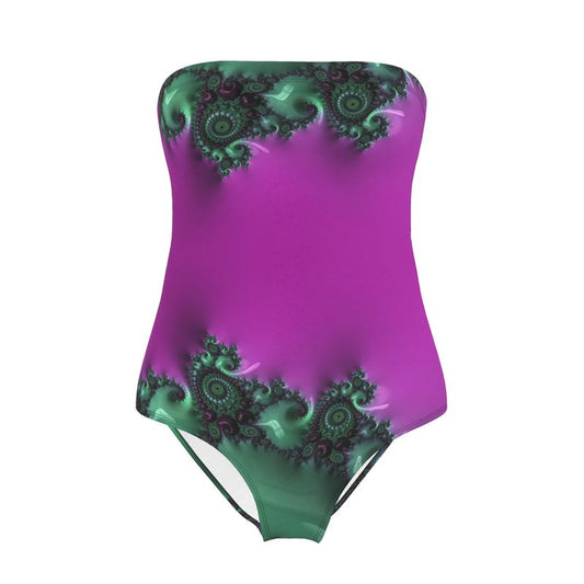 BoomGoo® Swimwear Ladies Strapless F041 "Purple Rain" 2