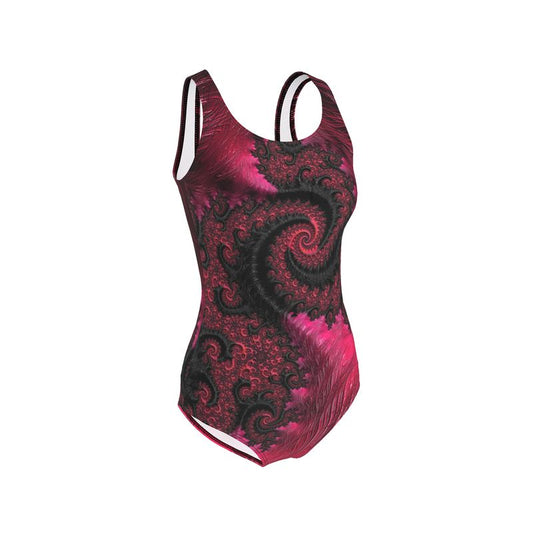 BoomGoo® Swimwear Ladies 1-Piece F408 "Pink Dragon" 1 II