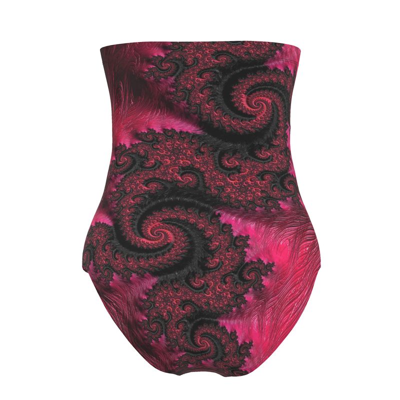 BoomGoo® Swimwear Ladies Strapless F408 "Pink Dragon" 1 III