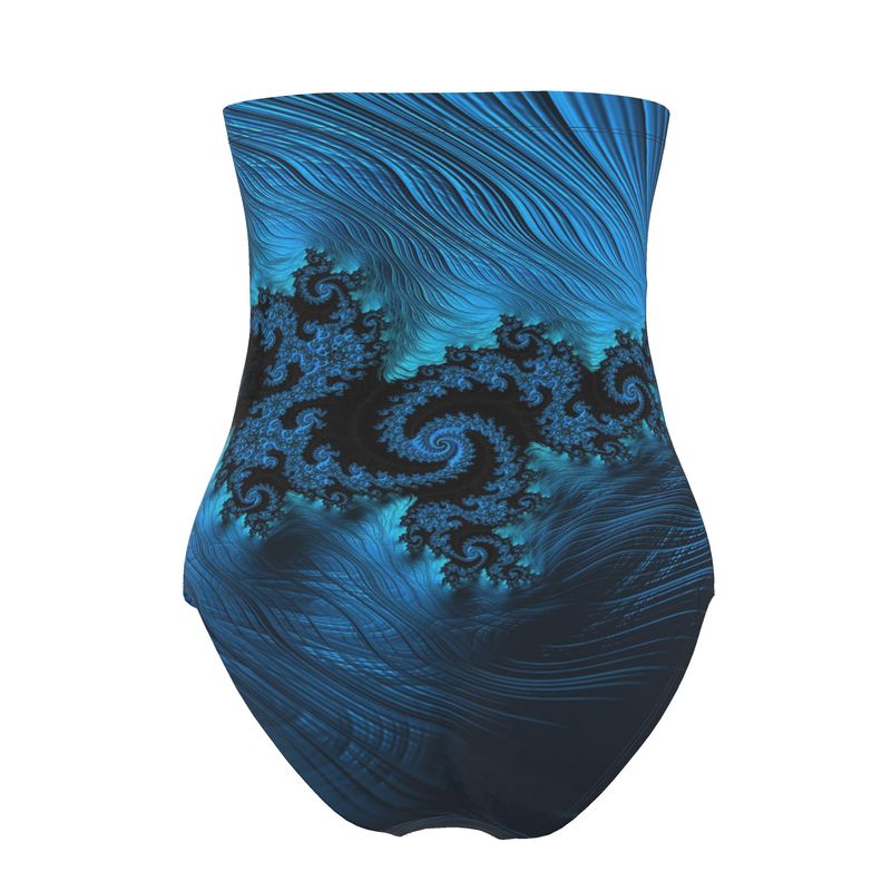 BoomGoo® Swimwear Ladies Strapless F404 "Blue Dragon" 1