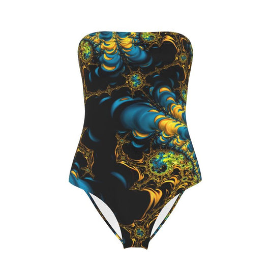 BoomGoo® Swimwear Ladies Strapless F1632 "Celestial da Vinci" 1 III