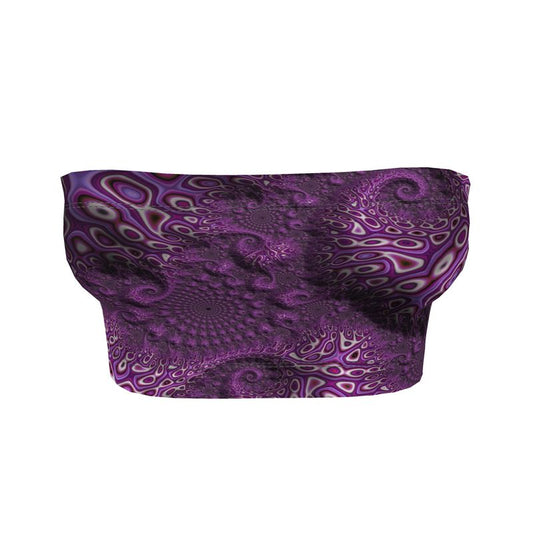 BoomGoo®  Bandeau Top F784 "Purple Crocodile" 1