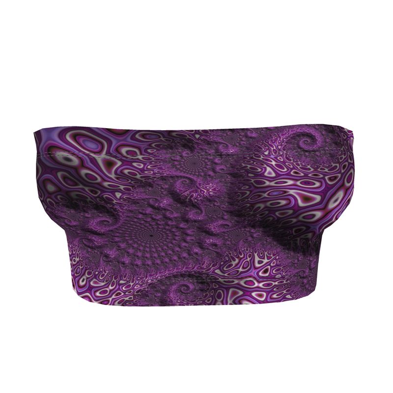 BoomGoo®  Bandeau Top F784 "Purple Crocodile" 1