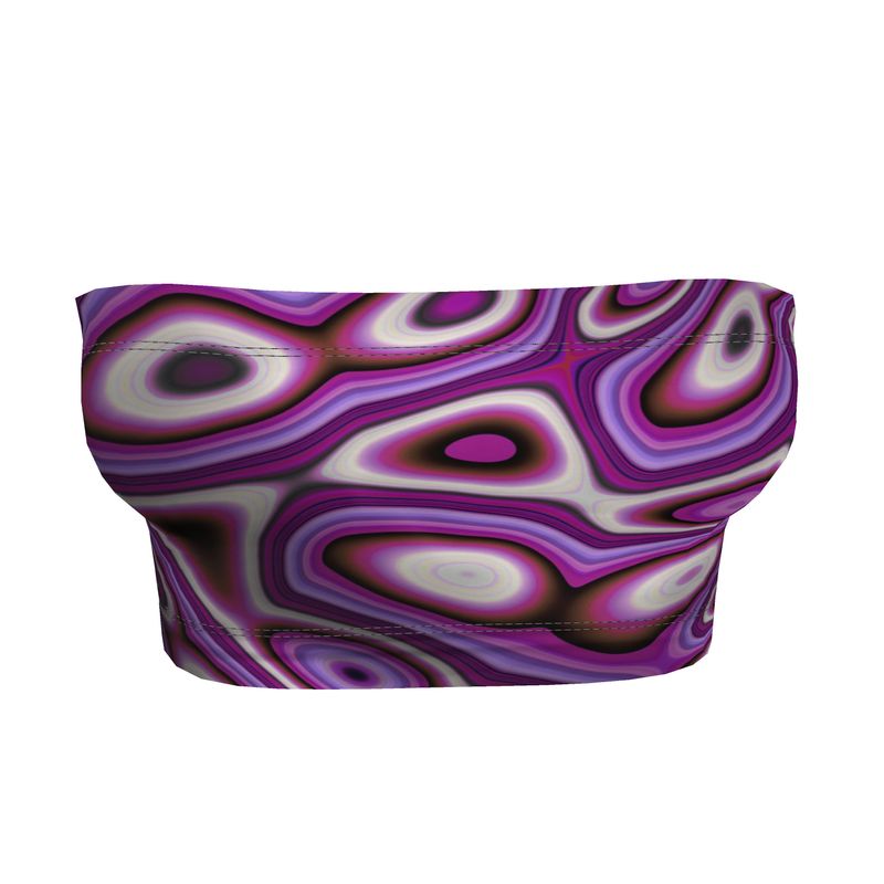 BoomGoo®  Bandeau Top F784 "Purple Crocodile" 3