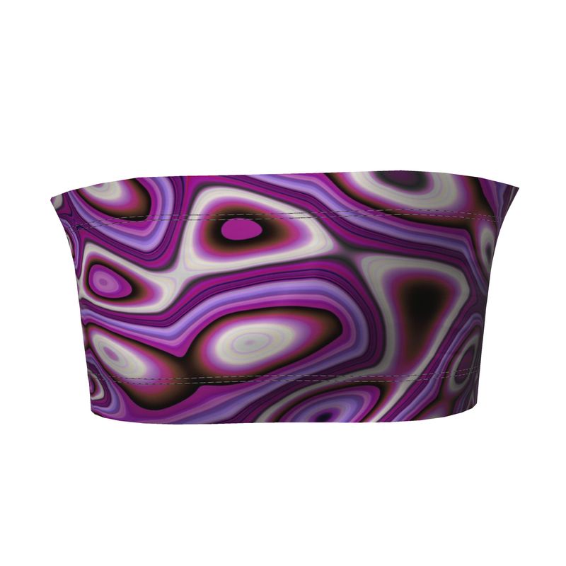 BoomGoo®  Bandeau Top F784 "Purple Crocodile" 3