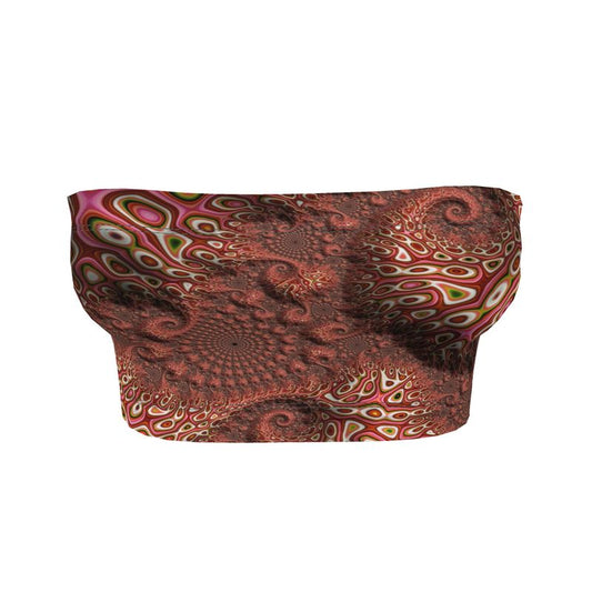 BoomGoo®  Bandeau Top F784 "Pink Crocodile" 1