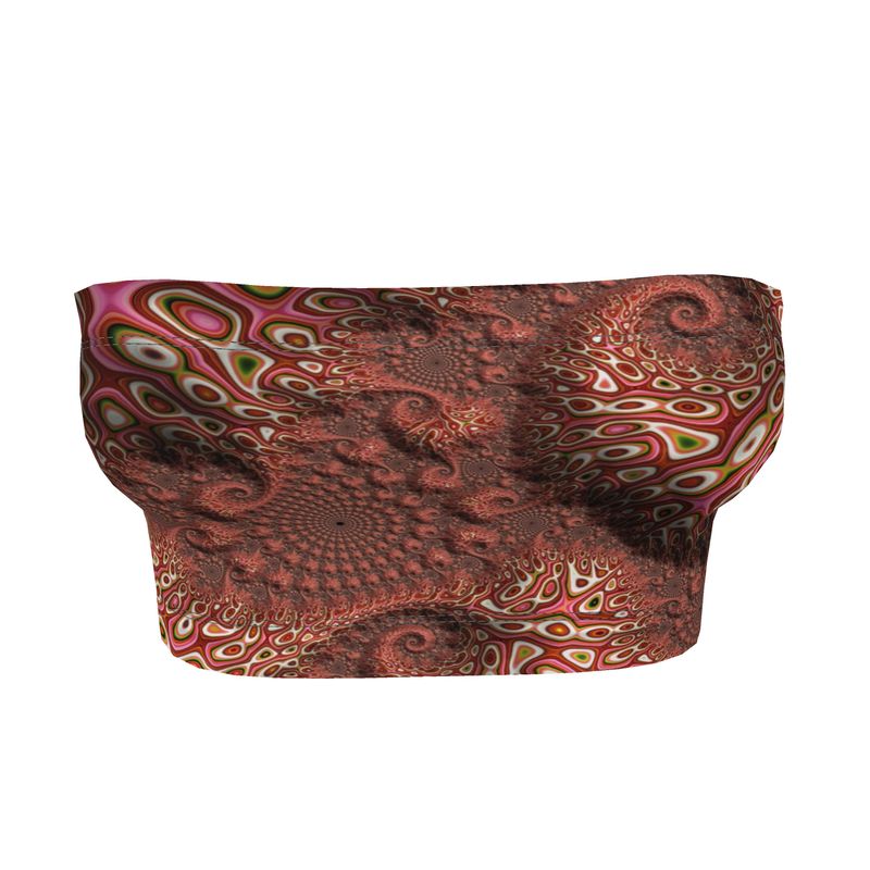 BoomGoo®  Bandeau Top F784 "Pink Crocodile" 1