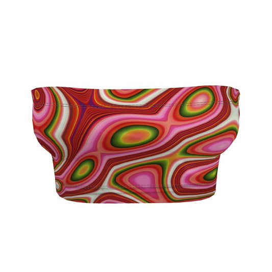 BoomGoo®  Bandeau Top F784 "Pink Crocodile" 3