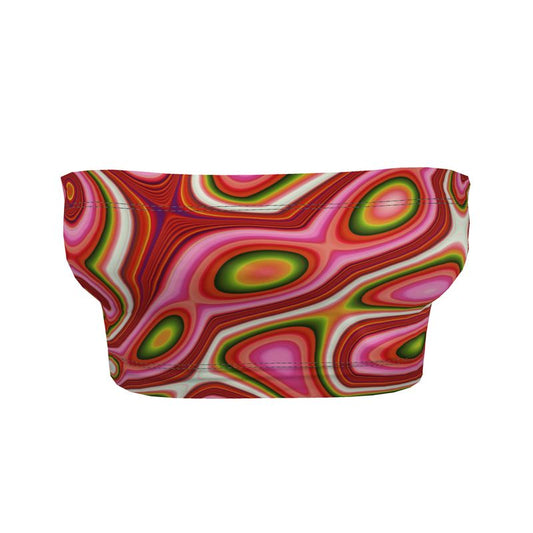 BoomGoo®  Bandeau Top F784 "Pink/Purple Crocodile"