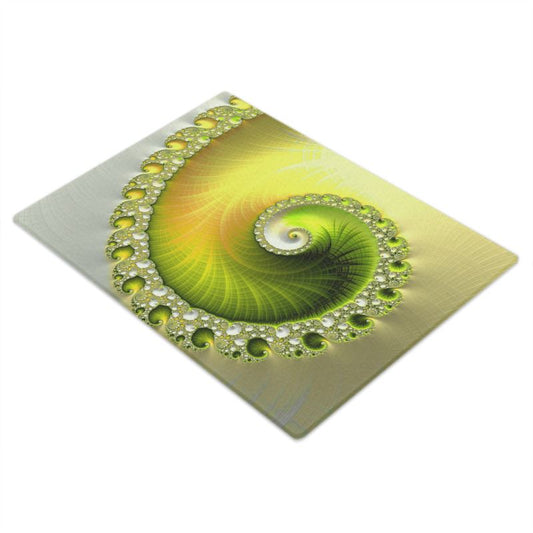 BoomGoo® Cutting Board (glass) F849 "Lime Sky" 1