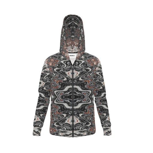 BoomGoo® Hoodie F1180 "Pink Salmon Marble" 5