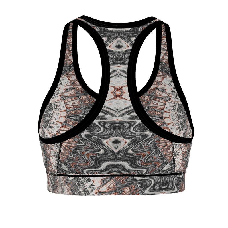 BoomGoo® low impact Sports Bra F1180 "Pink Marble" 2