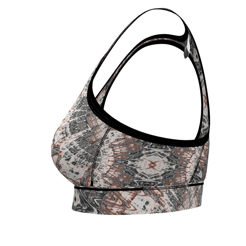 BoomGoo® low impact Sports Bra F1180 "Pink Marble" 2