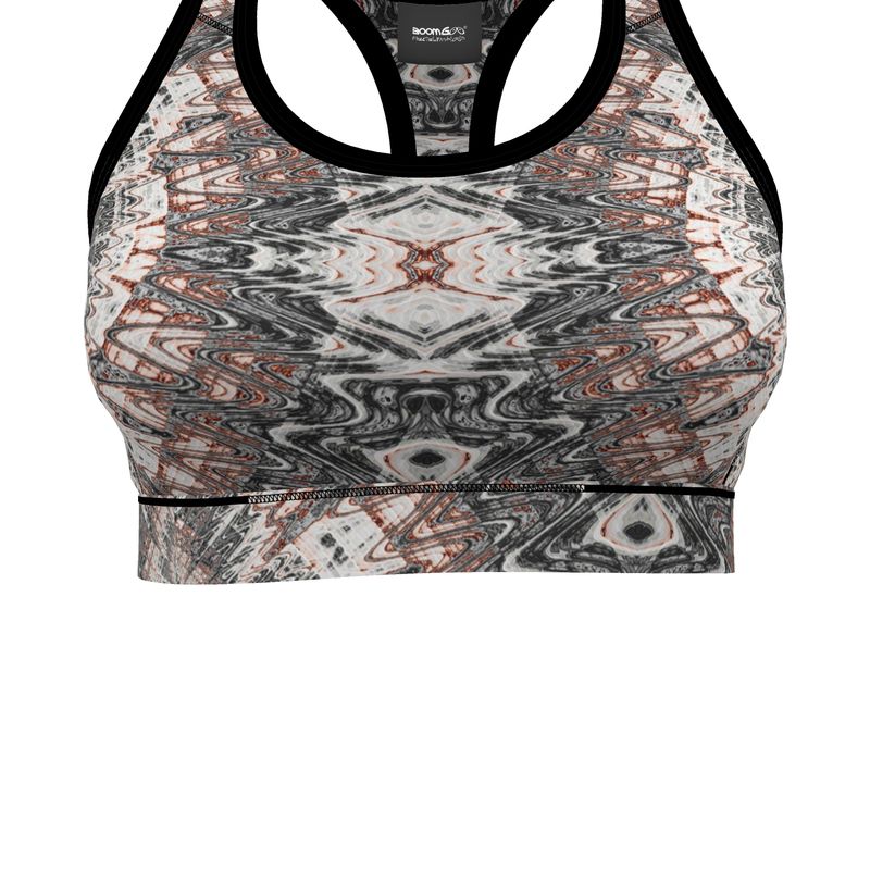 BoomGoo® low impact Sports Bra F1180 "Pink Marble" 2