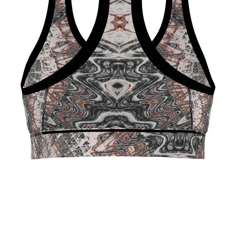 BoomGoo® low impact Sports Bra F1180 "Pink Marble" 2
