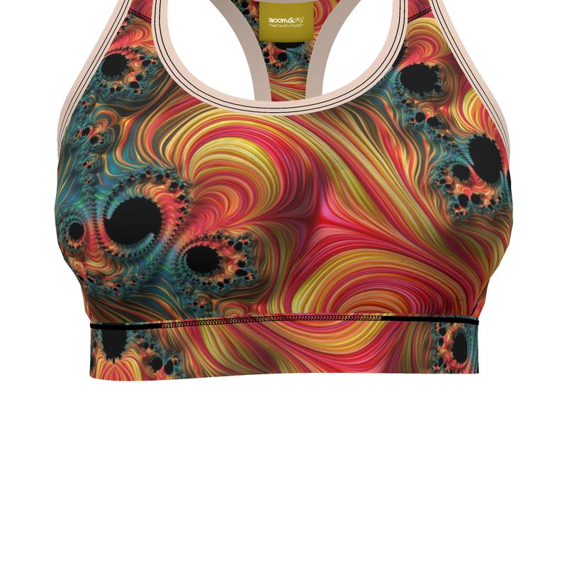 BoomGoo® low impact Sports Bra F1139 "Rainbow Mountain" I