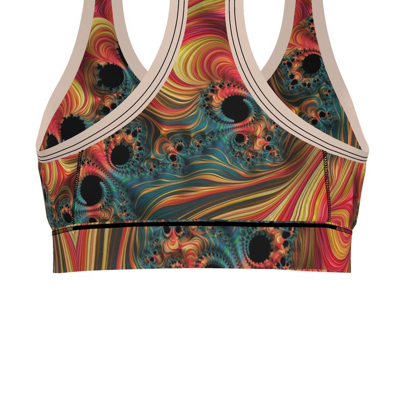 BoomGoo® low impact Sports Bra F1139 "Rainbow Mountain" I