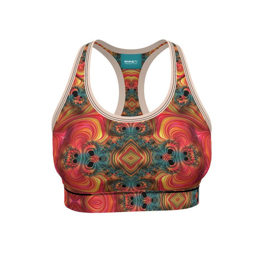 BoomGoo® low impact Sports Bra F1139 "Rainbow Mountain" II