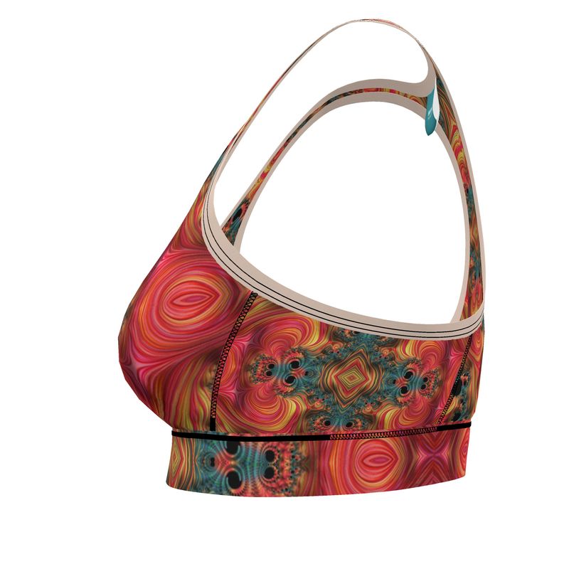 BoomGoo® low impact Sports Bra F1139 "Rainbow Mountain" II