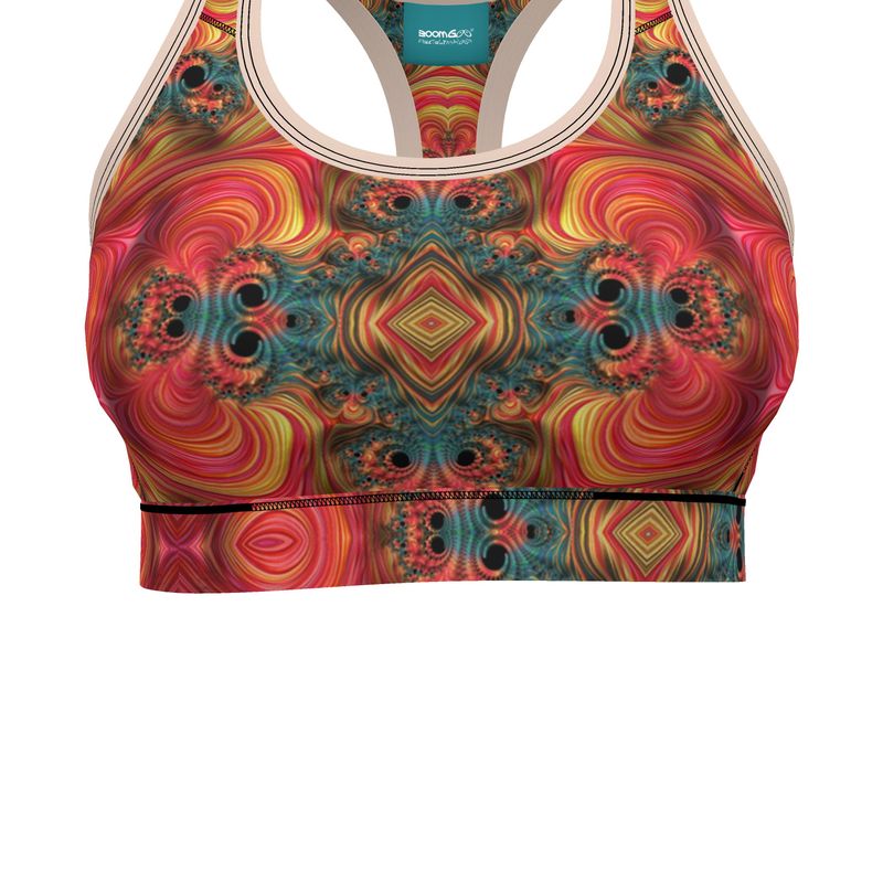 BoomGoo® low impact Sports Bra F1139 "Rainbow Mountain" II