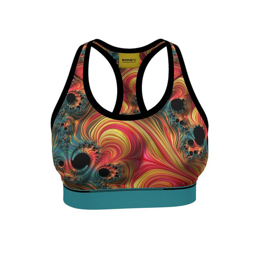 BoomGoo® low impact Sports Bra F1139 "Rainbow Mountain" I 2