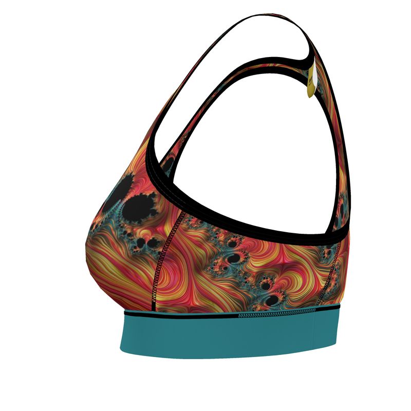 BoomGoo® low impact Sports Bra F1139 "Rainbow Mountain" I 2