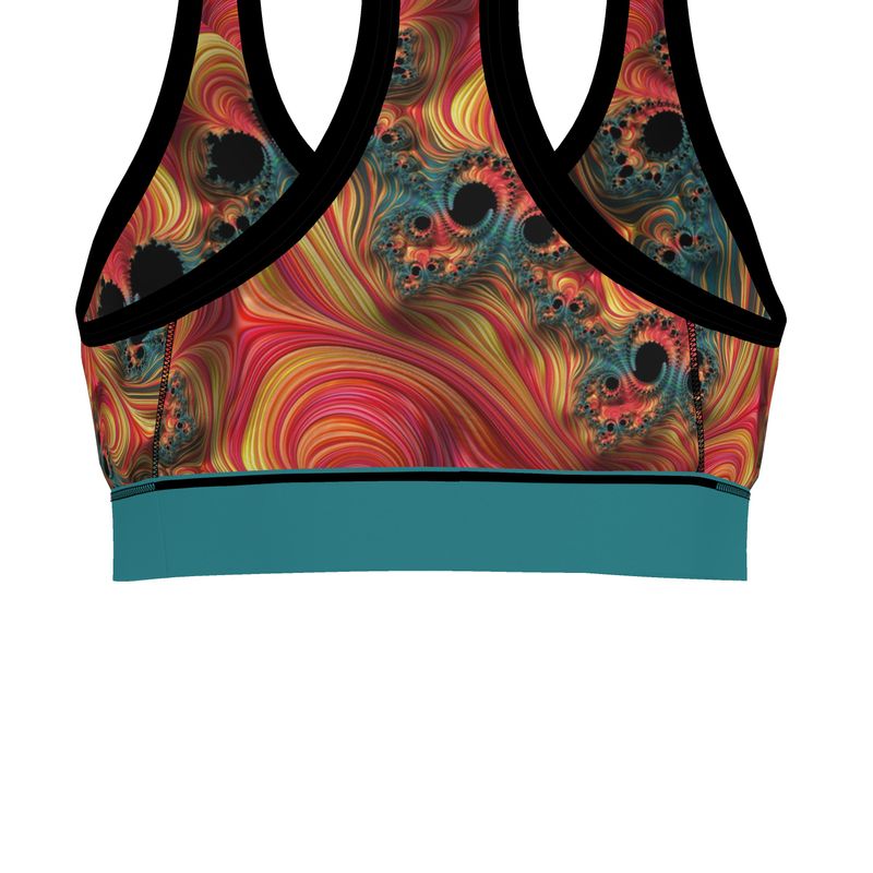 BoomGoo® low impact Sports Bra F1139 "Rainbow Mountain" I 2