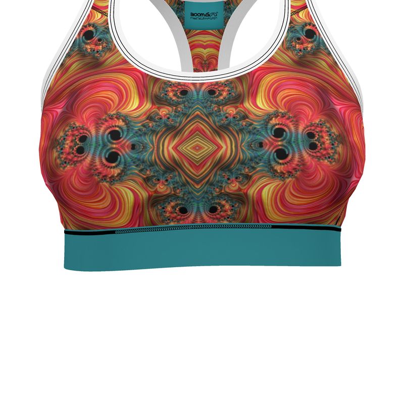 BoomGoo® low impact Sports Bra F1139 "Rainbow Mountain" II 2