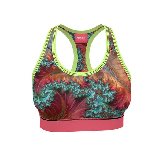BoomGoo® low impact Sports Bra F508 "Surf" 1