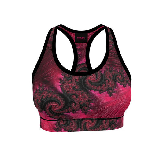 BoomGoo® low impact Sports Bra F408 "Pink Dragon" 1