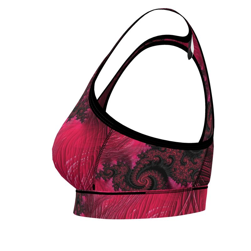 BoomGoo® low impact Sports Bra F408 "Pink Dragon" 1