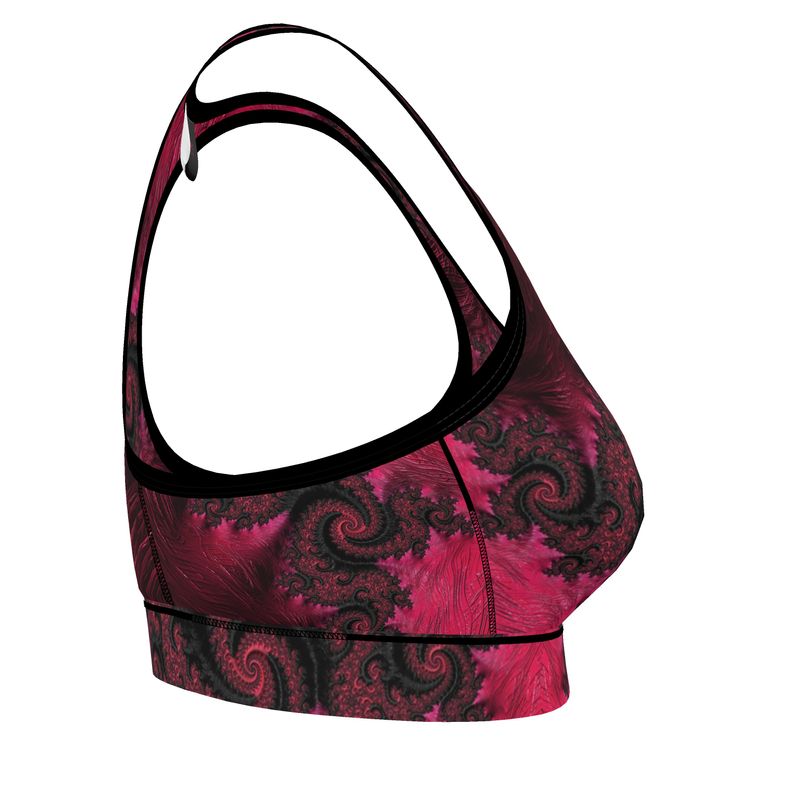 BoomGoo® low impact Sports Bra F408 "Pink Dragon" 1