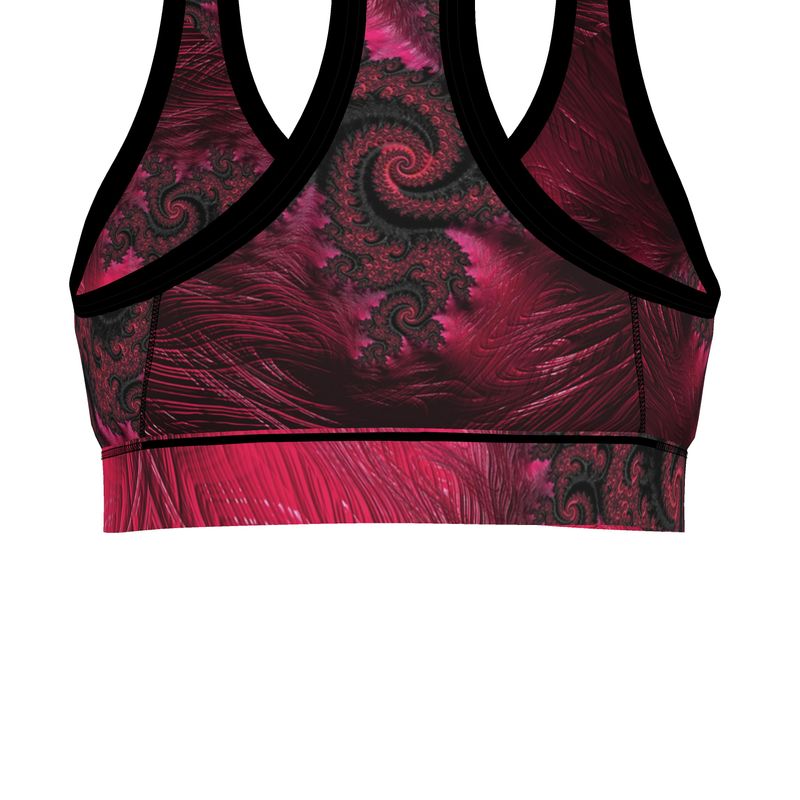 BoomGoo® low impact Sports Bra F408 "Pink Dragon" 1