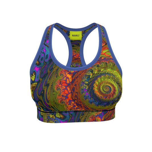 BoomGoo® low impact Sports Bra F1546 "Lagoon Paradise" I