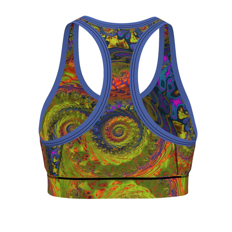 BoomGoo® low impact Sports Bra F1546 "Lagoon Paradise" I