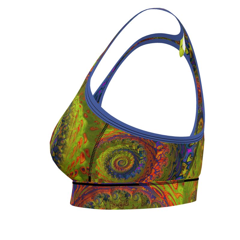 BoomGoo® low impact Sports Bra F1546 "Lagoon Paradise" I