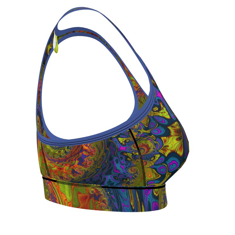 BoomGoo® low impact Sports Bra F1546 "Lagoon Paradise" I