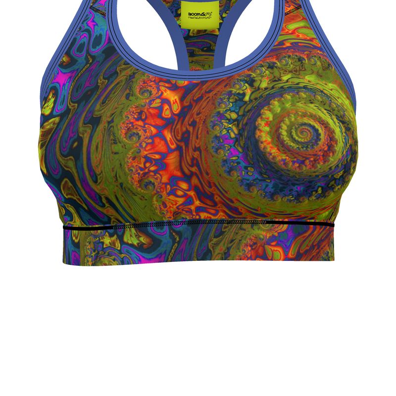BoomGoo® low impact Sports Bra F1546 "Lagoon Paradise" I