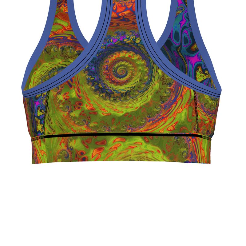 BoomGoo® low impact Sports Bra F1546 "Lagoon Paradise" I