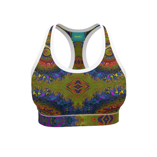 BoomGoo® low impact Sports Bra F1546 "Lagoon Paradise" II