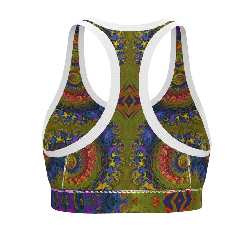 BoomGoo® low impact Sports Bra F1546 "Lagoon Paradise" II