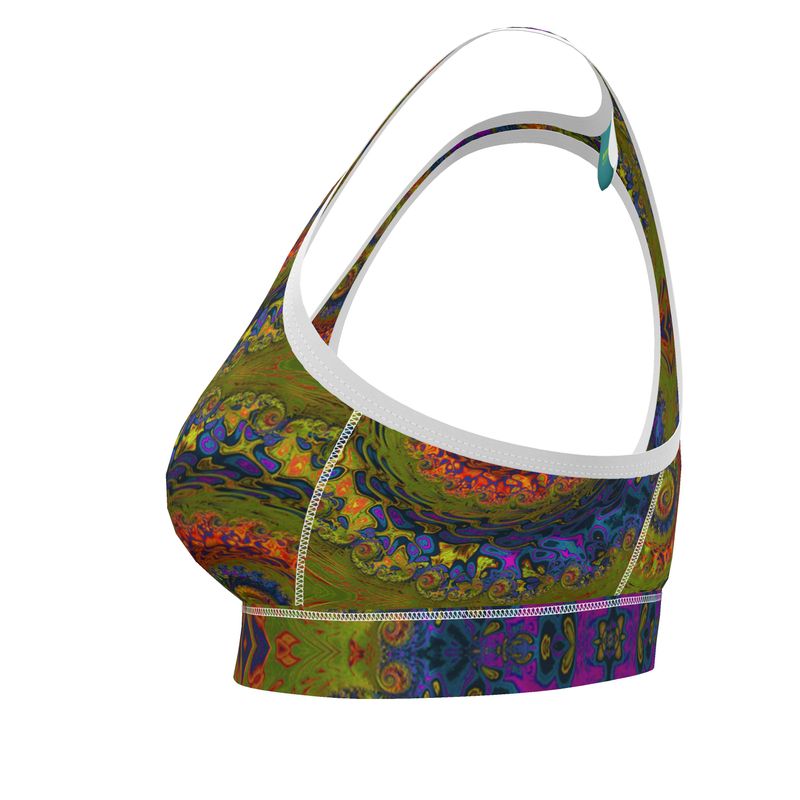 BoomGoo® low impact Sports Bra F1546 "Lagoon Paradise" II