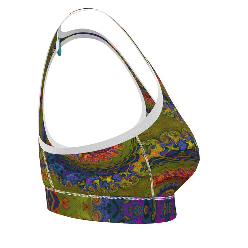 BoomGoo® low impact Sports Bra F1546 "Lagoon Paradise" II