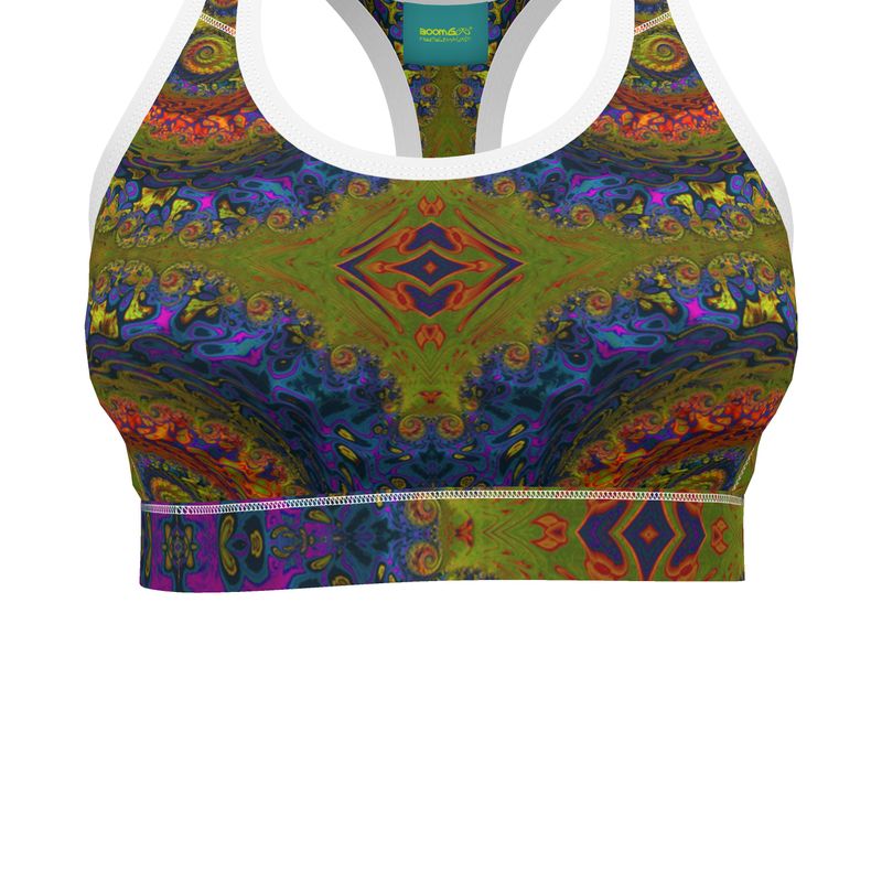 BoomGoo® low impact Sports Bra F1546 "Lagoon Paradise" II
